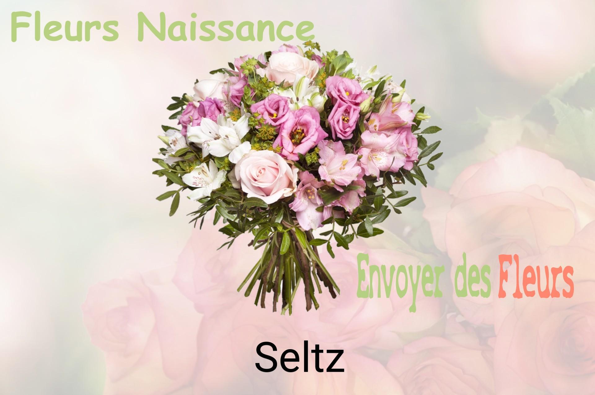 Bouquet de fleurs de naissance livré à Seltz